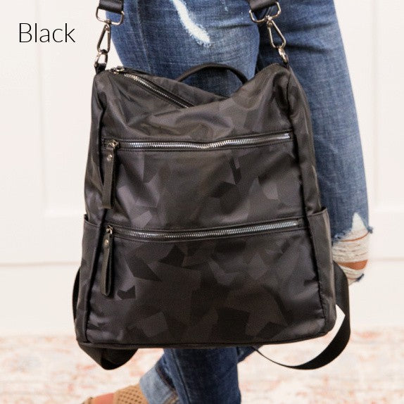 Rory Convertible Backpack Shoulder Handbag free shipping -Oh Em Gee Boutique