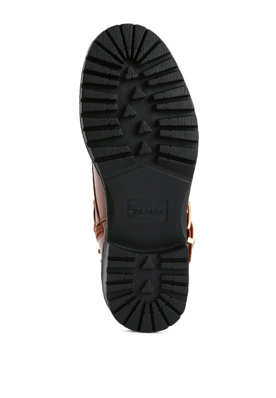 Billy Atta Girl Metal Chain Detail Bike Boot free shipping -Oh Em Gee Boutique