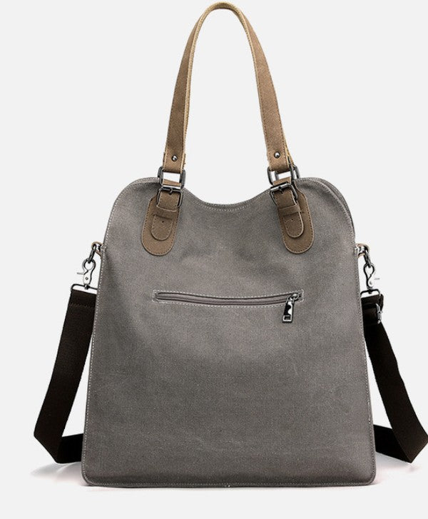 Colorblock Messenger Tote Bag free shipping -Oh Em Gee Boutique