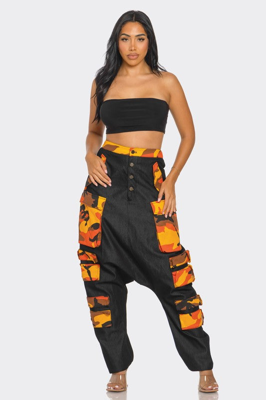 Urban Camouflage Cargo Pants free shipping -Oh Em Gee Boutique