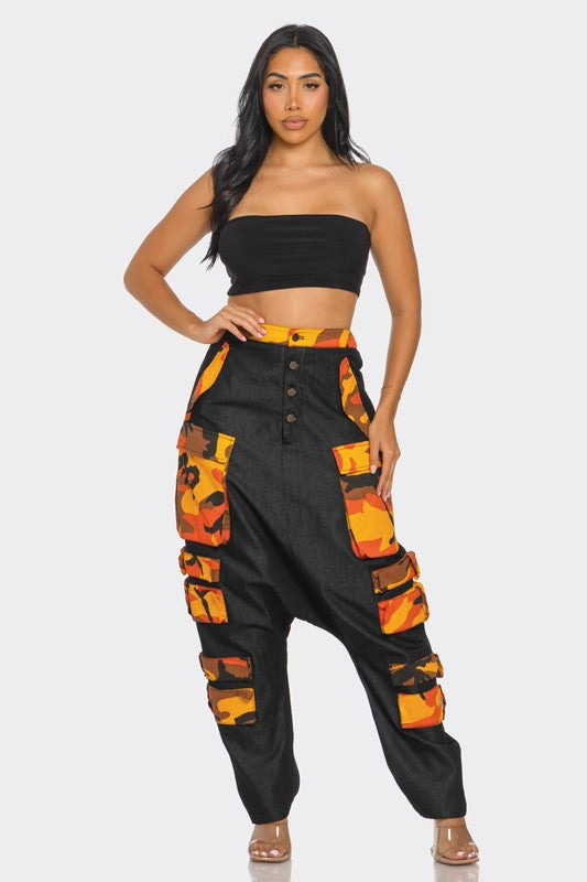 Urban Camouflage Cargo Pants free shipping -Oh Em Gee Boutique