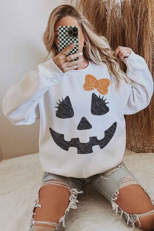 Halloween Jack Oversized Sweatshirt free shipping -Oh Em Gee Boutique