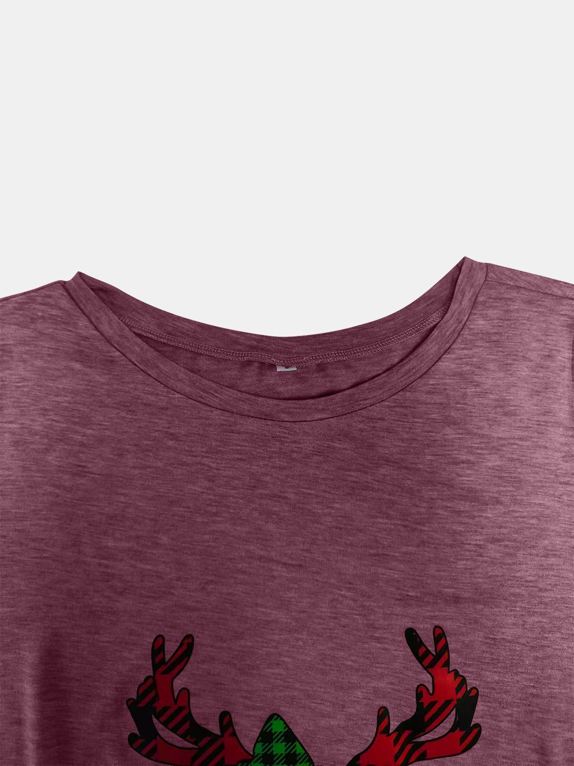 Full Size Reindeer Round Neck Long Sleeve T-Shirt free shipping -Oh Em Gee Boutique
