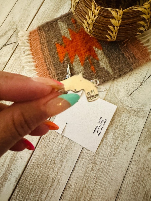 Handcrafted Turquoise And Sterling Silver Pistol D free shipping -Oh Em Gee Boutique