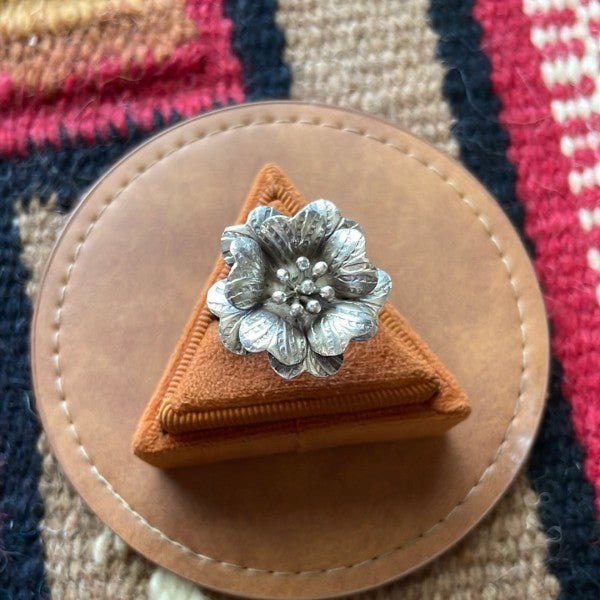 “The Bloom” Handmade Sterling Silver Adjustable Ring free shipping -Oh Em Gee Boutique
