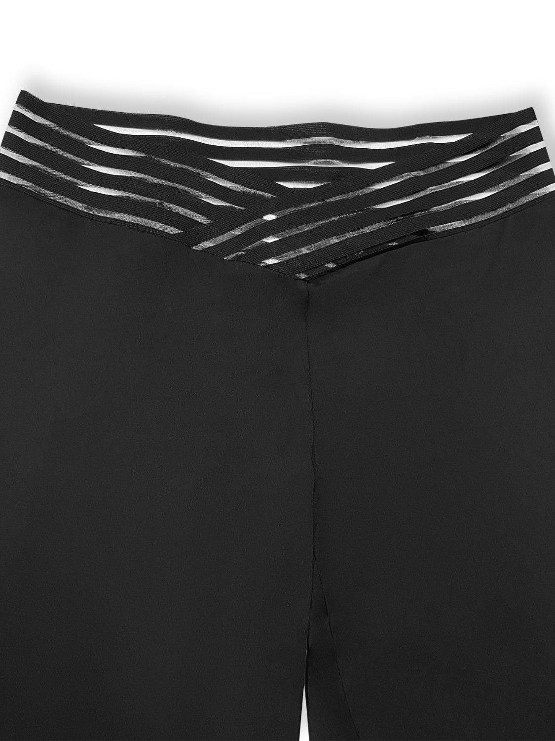 Plus Size V-Waistband Bootcut Pants free shipping -Oh Em Gee Boutique