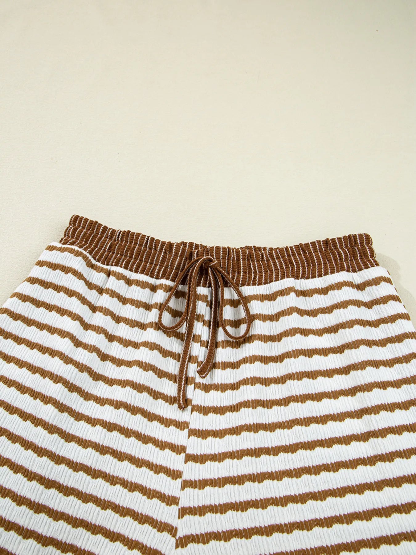 Stripe Collared Top and Drawstring Pant Set free shipping -Oh Em Gee Boutique