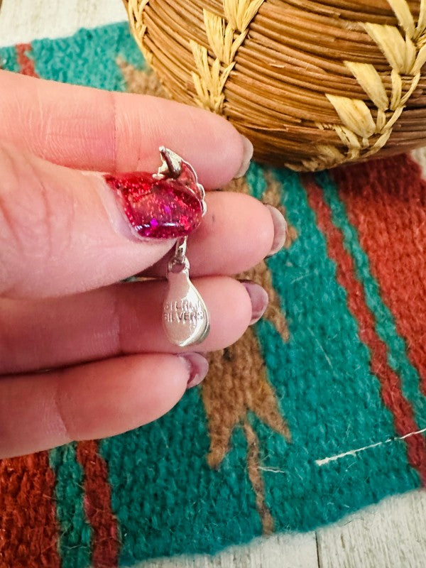 Navajo Turquoise & Sterling Silver Feather Earrings free shipping -Oh Em Gee Boutique
