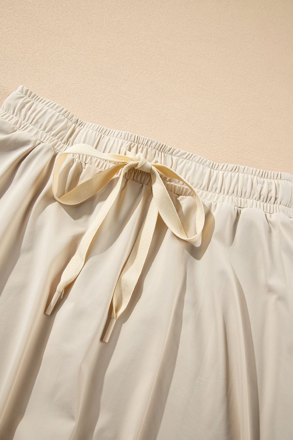 Drawstring High Waist Lined Active Skorts free shipping -Oh Em Gee Boutique