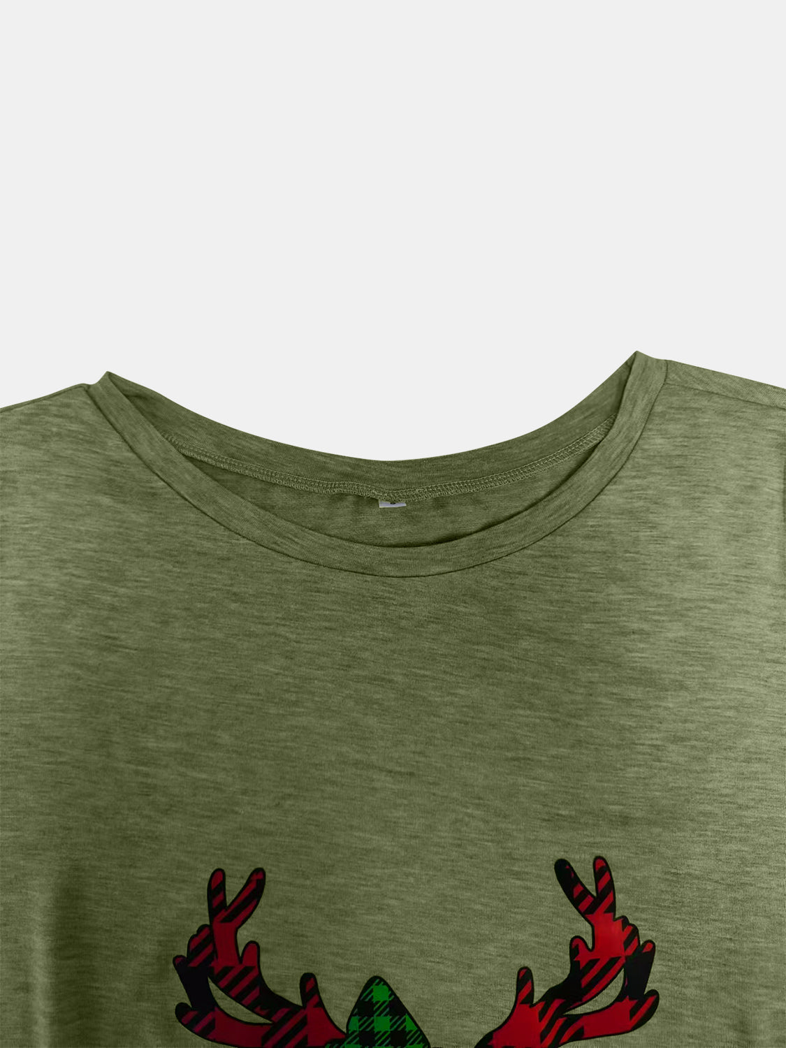 Full Size Reindeer Round Neck Long Sleeve T-Shirt free shipping -Oh Em Gee Boutique