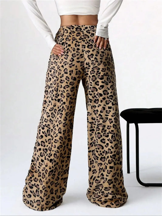 Wide Leg Plush Pants shipping -Oh Em Gee Boutique