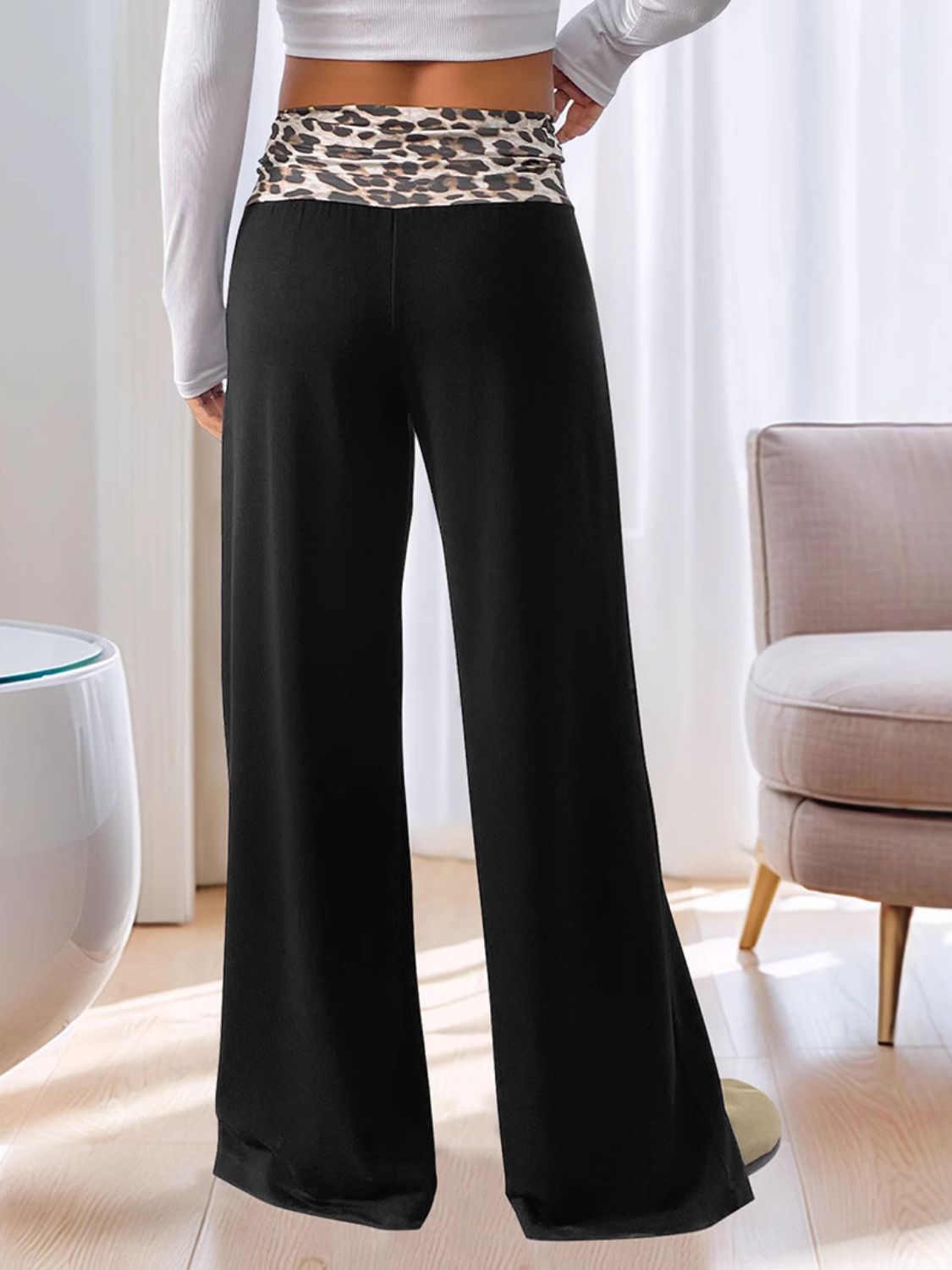 High Waist Leopard Pants free shipping -Oh Em Gee Boutique