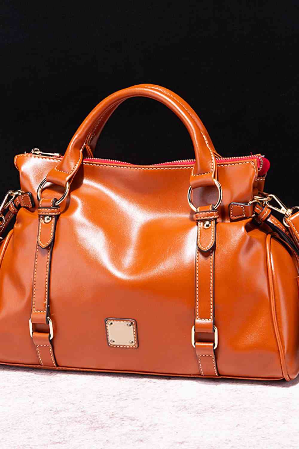 PU Leather Handbag with Tassels free shipping -Oh Em Gee Boutique