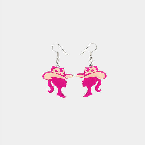 Geometric Shape Acrylic Dangle Earrings free shipping -Oh Em Gee Boutique