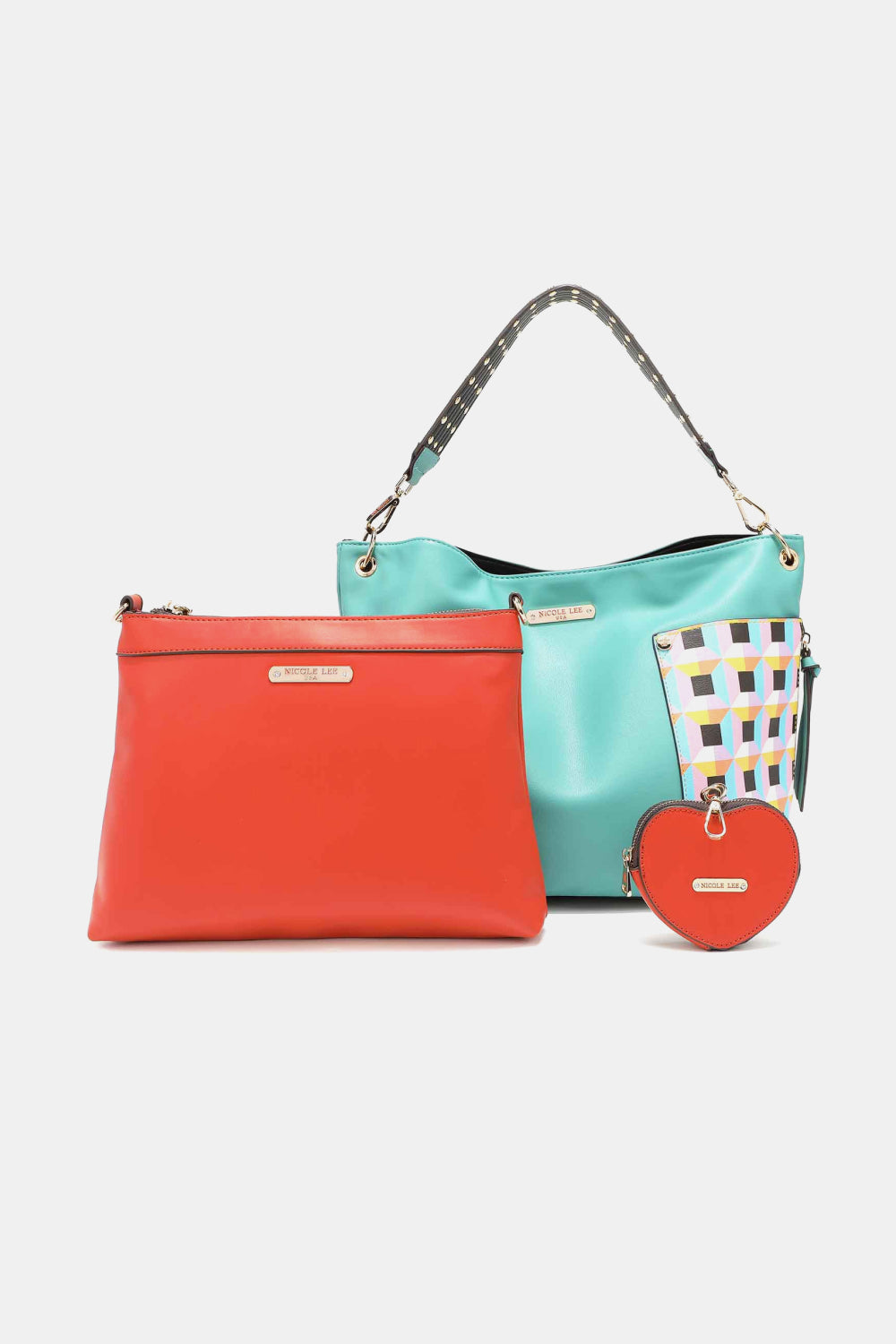 Nicole Lee USA Quihn 3-Piece Handbag Set free shipping -Oh Em Gee Boutique