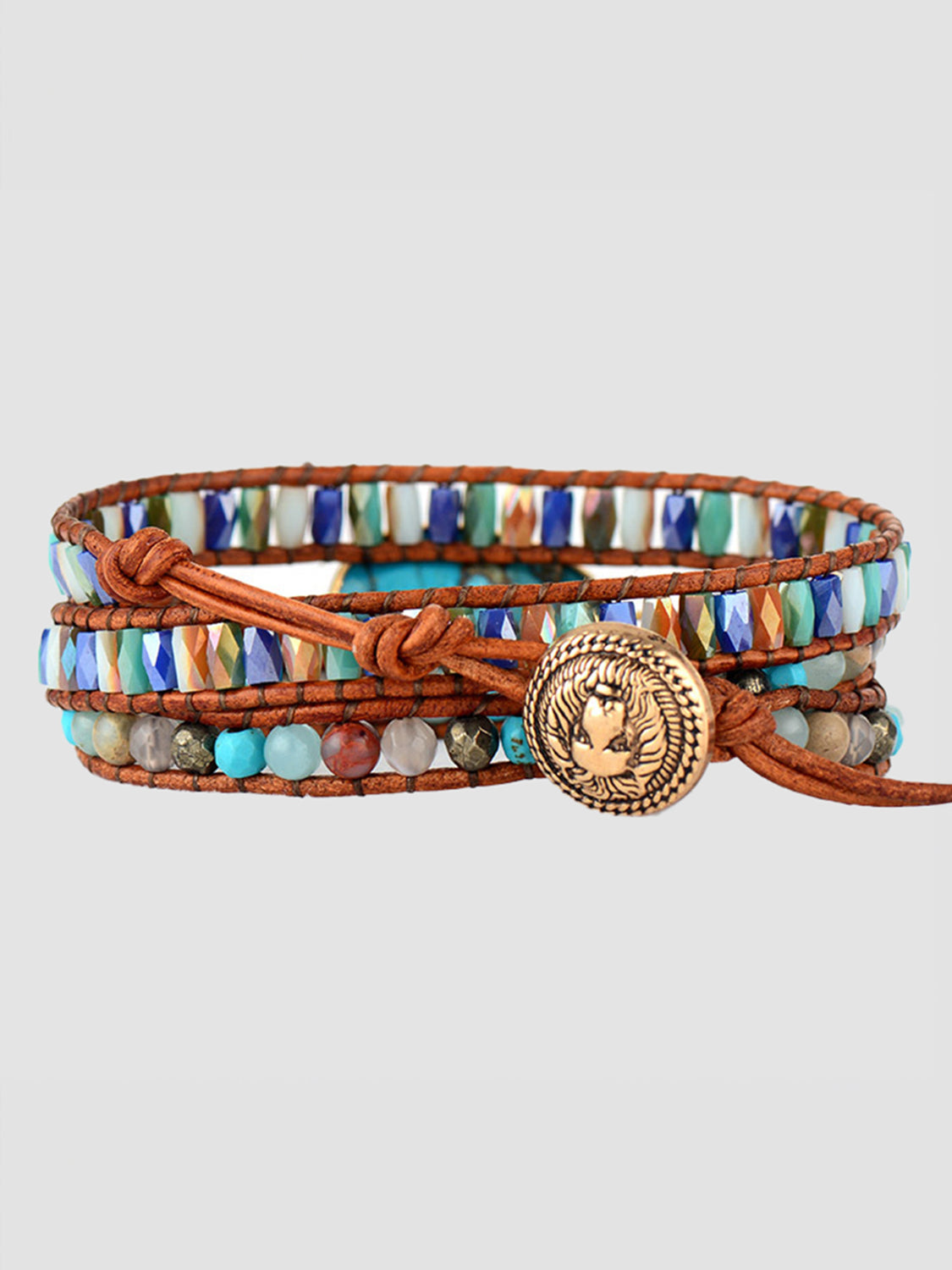 Triple-Layer Natural Stone Bracelet free shipping -Oh Em Gee Boutique