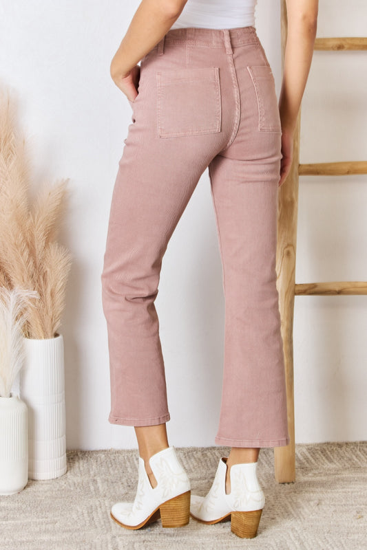 RISEN Full Size High Rise Ankle Flare Jeans free shipping -Oh Em Gee Boutique