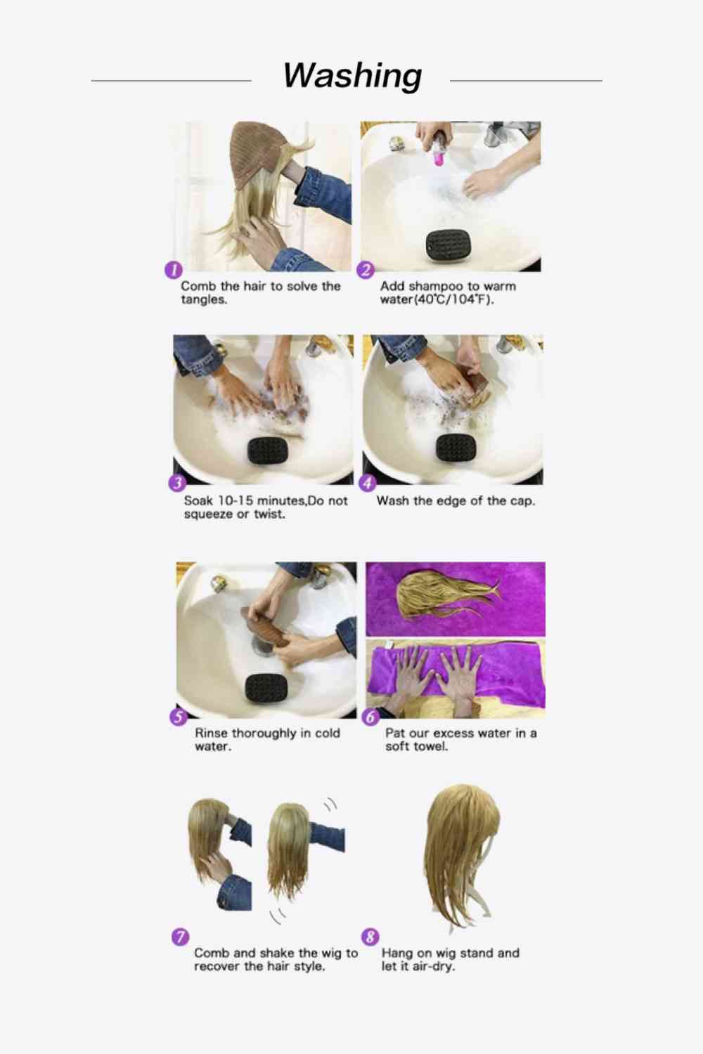 Mid-Length Wave Synthetic Wigs 20'' free shipping -Oh Em Gee Boutique