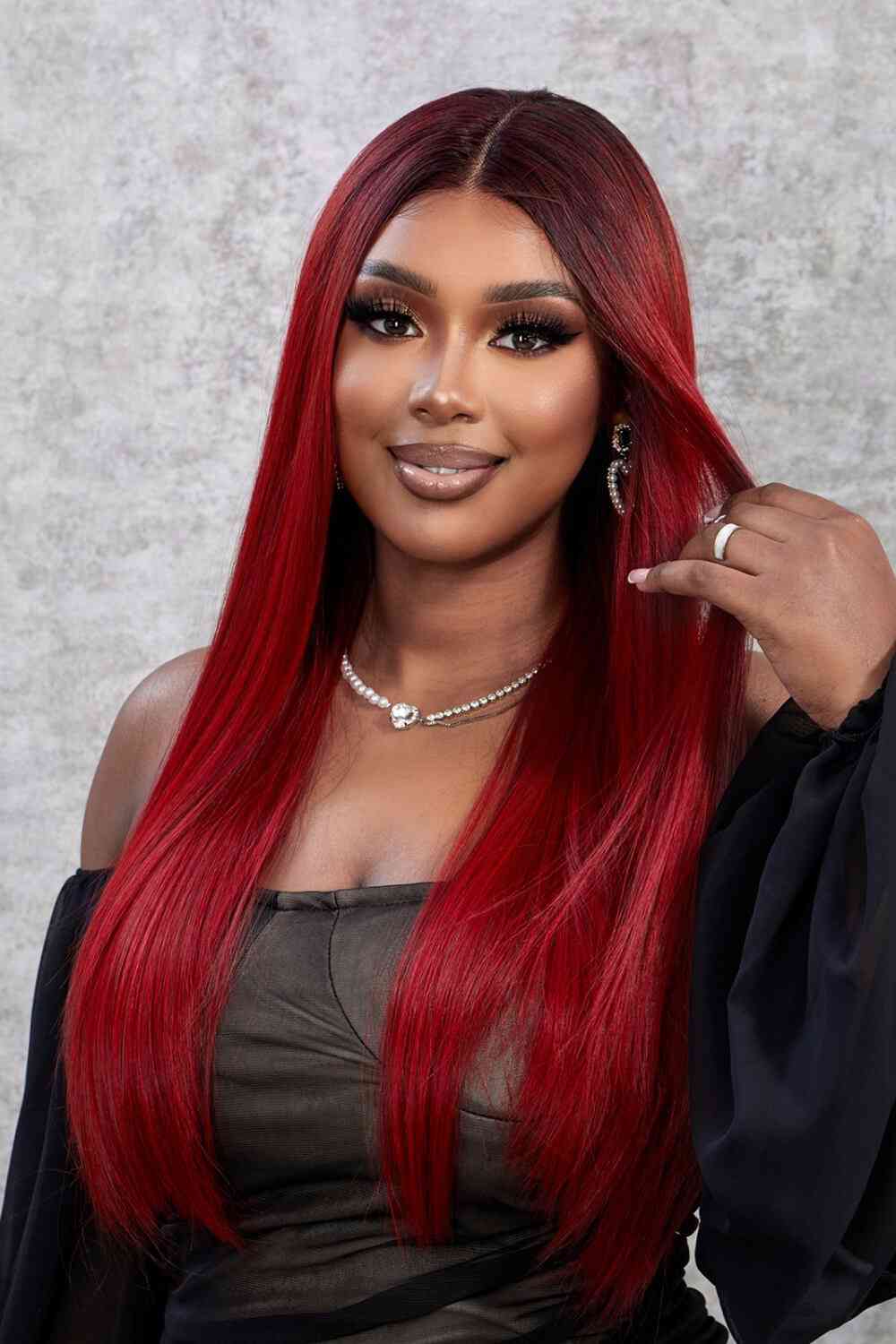 13*2" Lace Front Wigs Synthetic Straight 26" 150% Density free shipping -Oh Em Gee Boutique