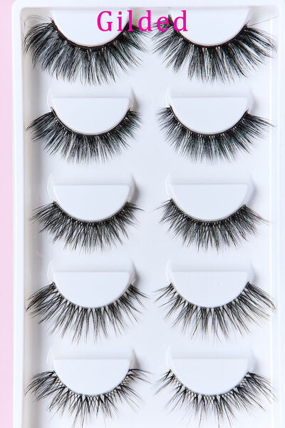 SO PINK BEAUTY Faux Mink Eyelashes Variety Pack 5 Pairs free shipping -Oh Em Gee Boutique