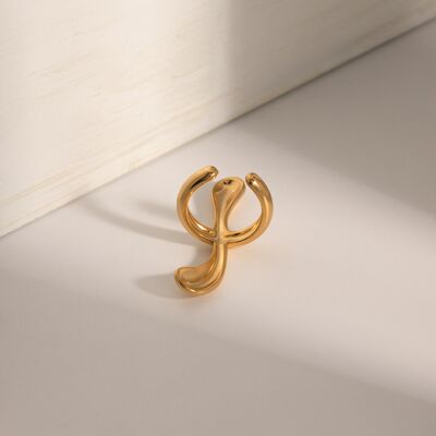 18K Gold-Plated Stainless Steel Cuff Earrings free shipping -Oh Em Gee Boutique
