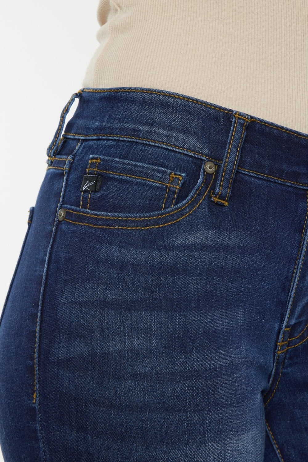 Kancan Mid Rise Gradient Skinny Jeans free shipping -Oh Em Gee Boutique