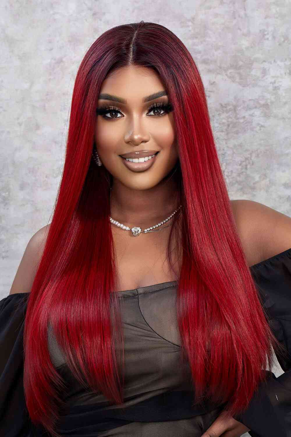13*2" Lace Front Wigs Synthetic Straight 26" 150% Density free shipping -Oh Em Gee Boutique