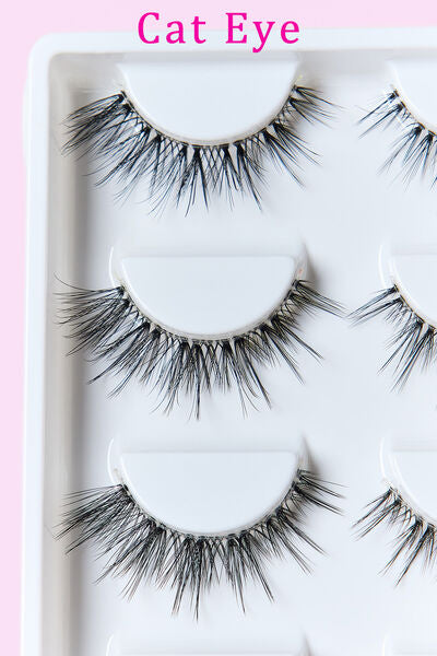 SO PINK BEAUTY Faux Mink Eyelashes 5 Pairs free shipping -Oh Em Gee Boutique