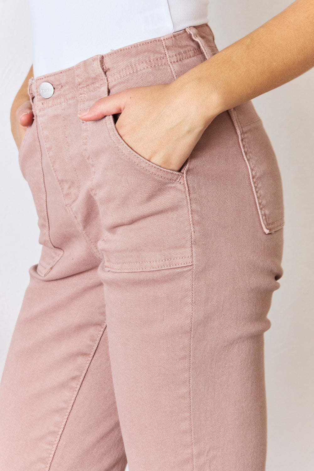 RISEN Full Size High Rise Ankle Flare Jeans free shipping -Oh Em Gee Boutique