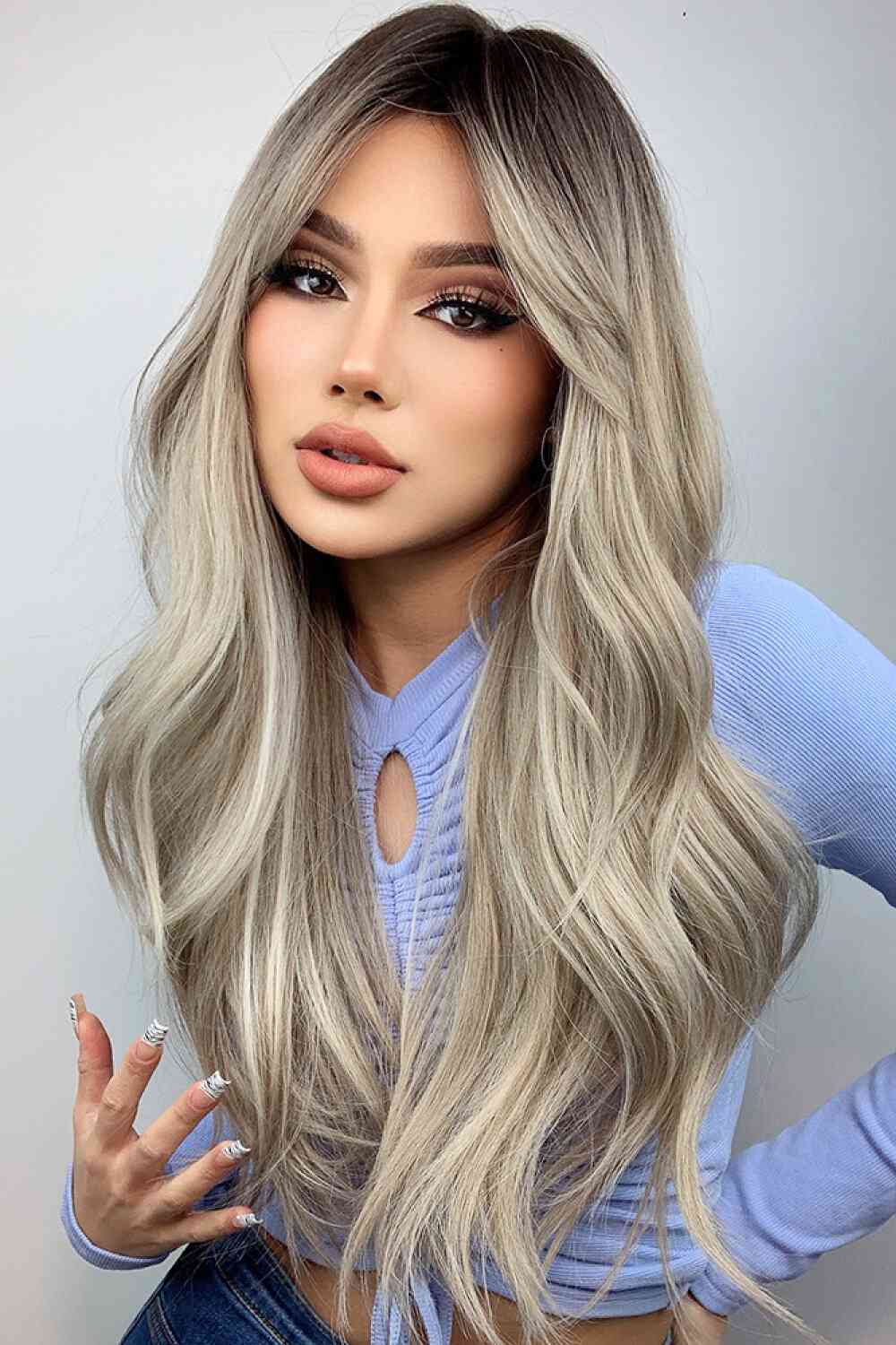 Full Machine Long Wave Wigs 26'' free shipping -Oh Em Gee Boutique