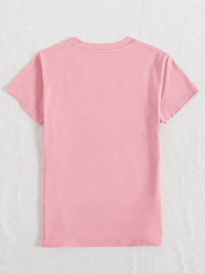 OH FOR PEEPS SAKE Round Neck T-Shirt free shipping -Oh Em Gee Boutique