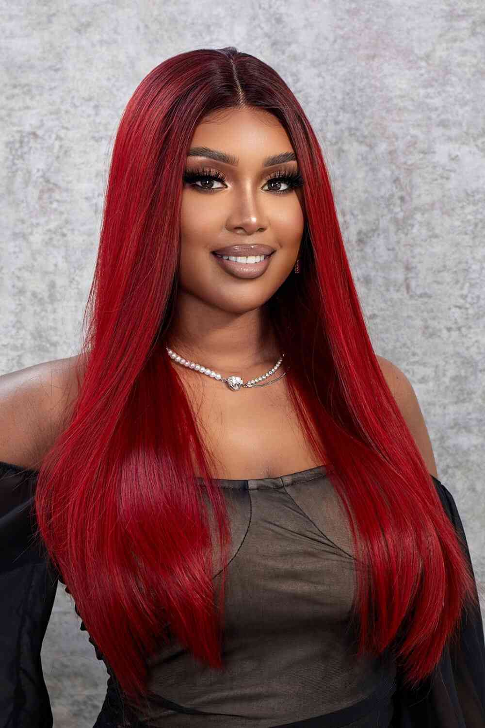 13*2" Lace Front Wigs Synthetic Straight 26" 150% Density free shipping -Oh Em Gee Boutique