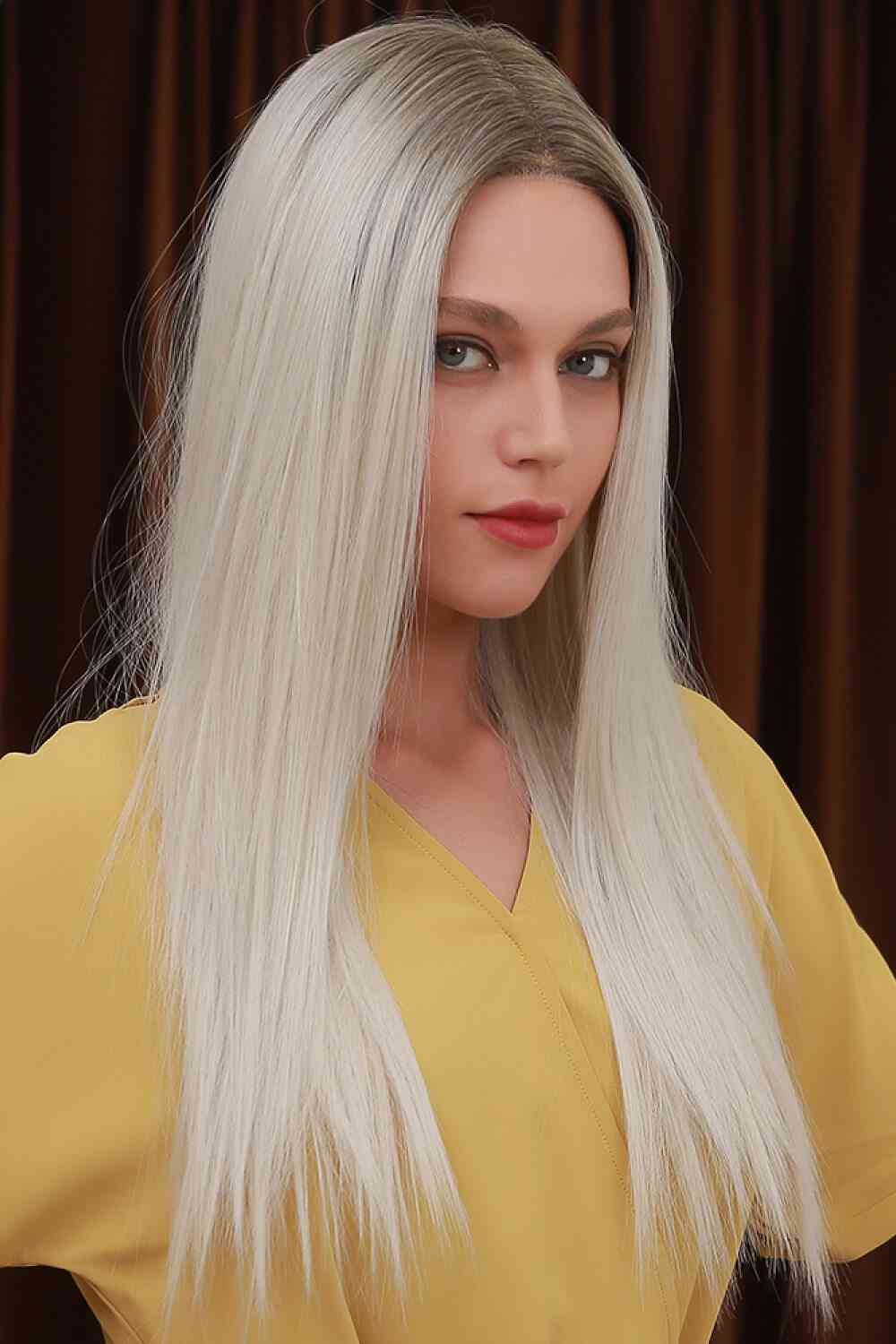 13*2" Lace Front Wigs Synthetic Long Straight 26" Heat Safe 150% Density free shipping -Oh Em Gee Boutique