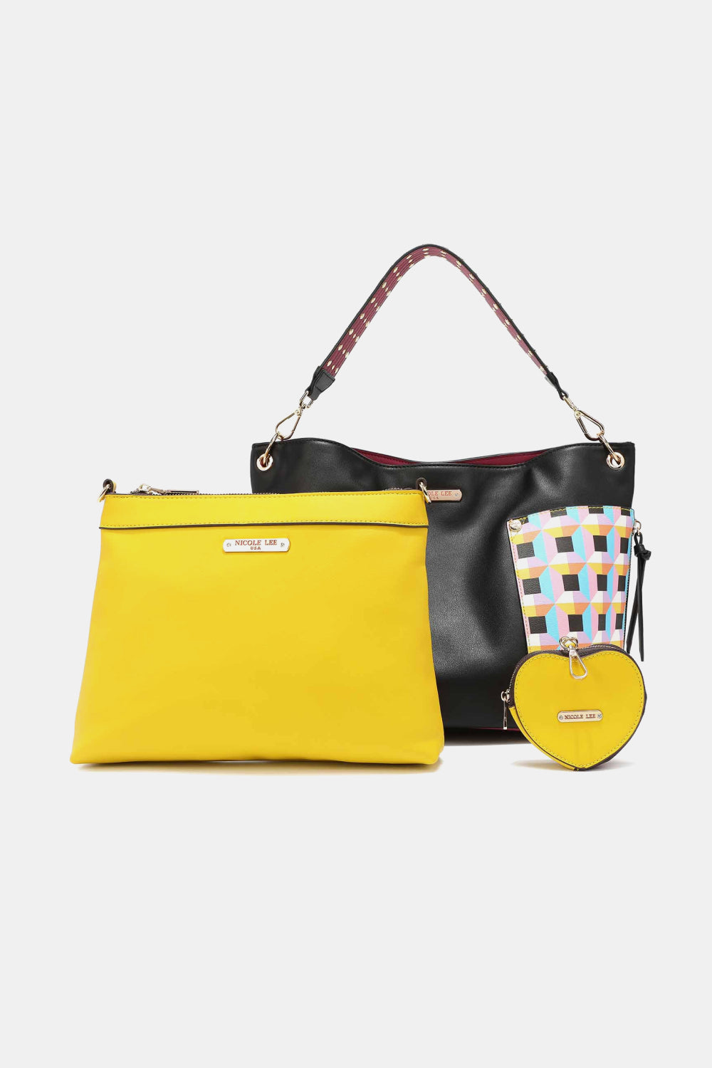 Nicole Lee USA Quihn 3-Piece Handbag Set free shipping -Oh Em Gee Boutique