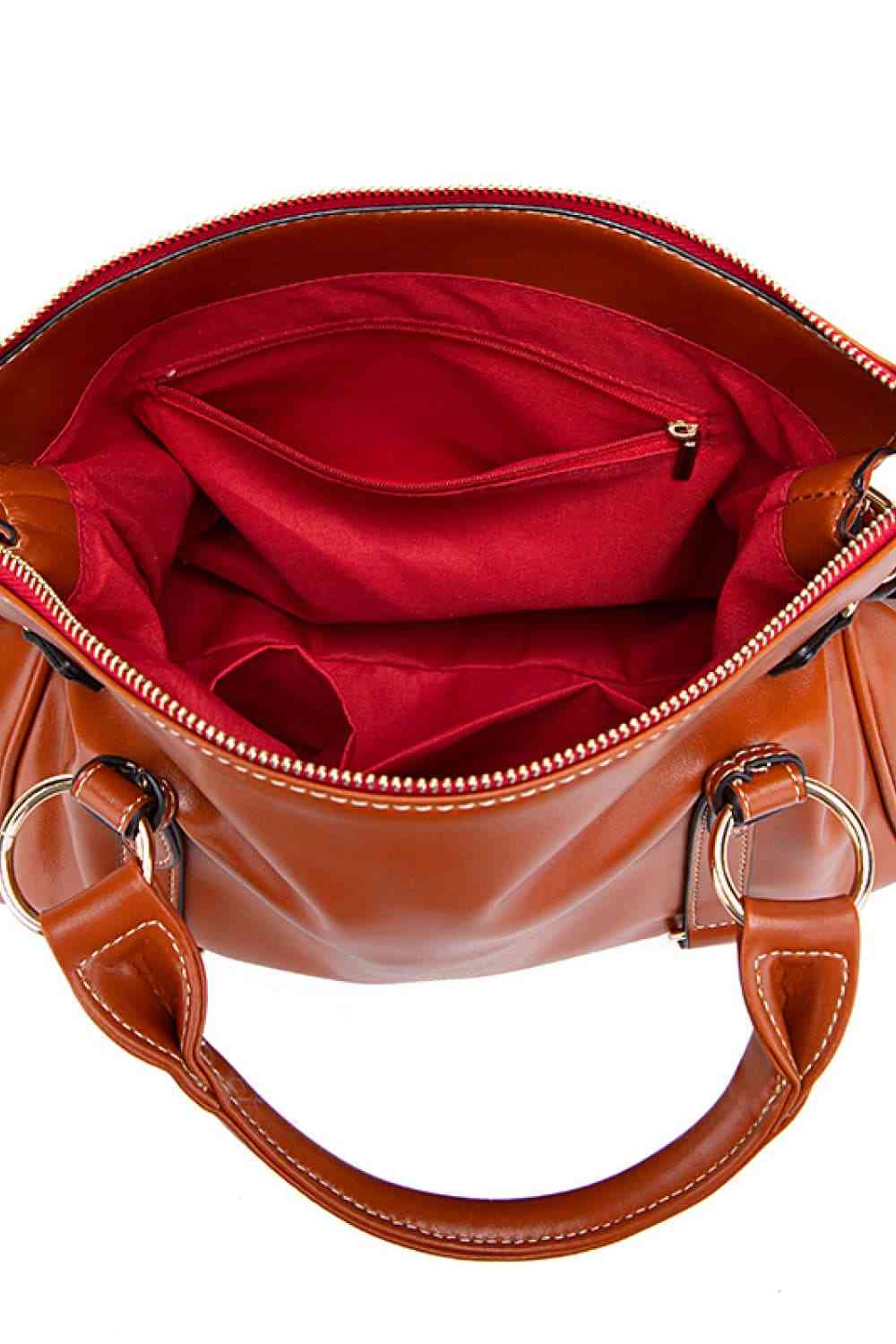 PU Leather Handbag with Tassels free shipping -Oh Em Gee Boutique