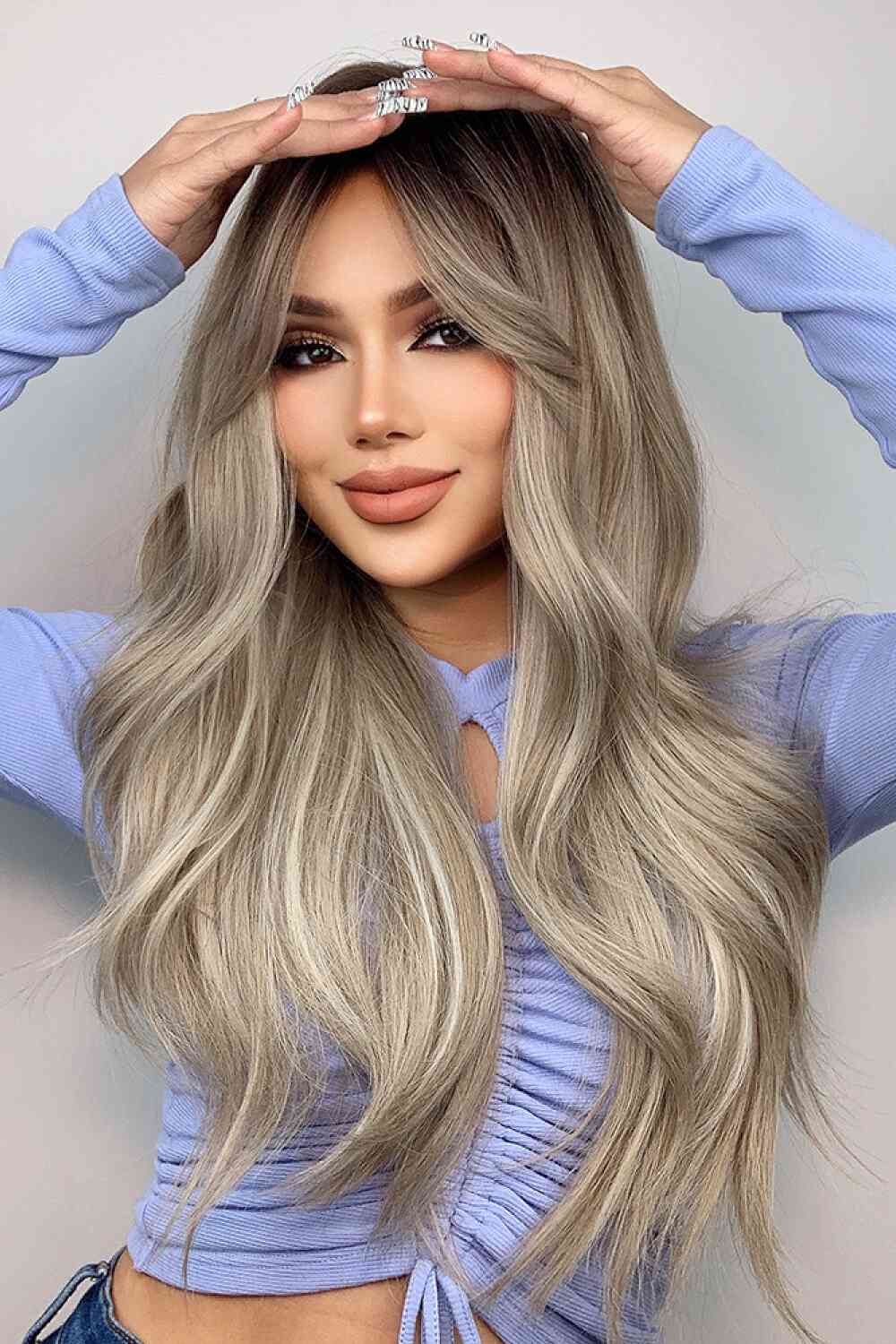 Full Machine Long Wave Wigs 26'' free shipping -Oh Em Gee Boutique