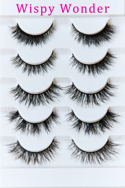 SO PINK BEAUTY Mink Eyelashes Variety Pack 5 Pairs free shipping -Oh Em Gee Boutique