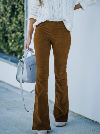High Waist Bootcut Pants free shipping -Oh Em Gee Boutique