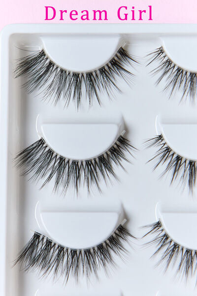 SO PINK BEAUTY Faux Mink Eyelashes 5 Pairs free shipping -Oh Em Gee Boutique