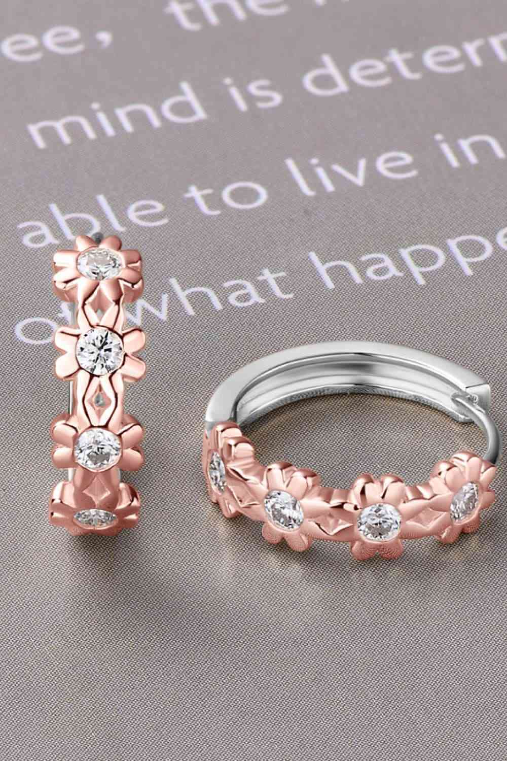 Moissanite 925 Sterling Silver Huggie Earrings free shipping -Oh Em Gee Boutique