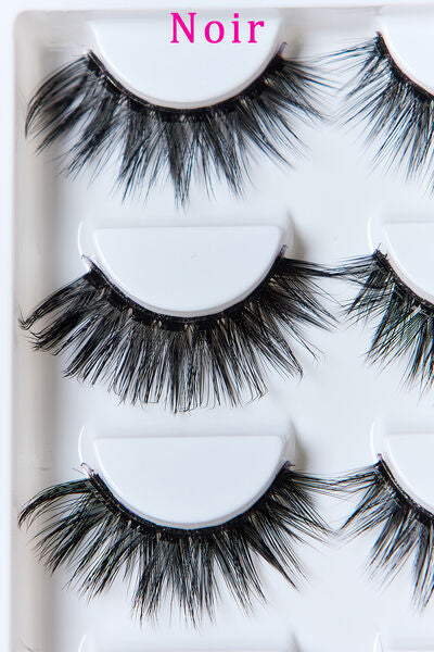 SO PINK BEAUTY Faux Mink Eyelashes 5 Pairs free shipping -Oh Em Gee Boutique