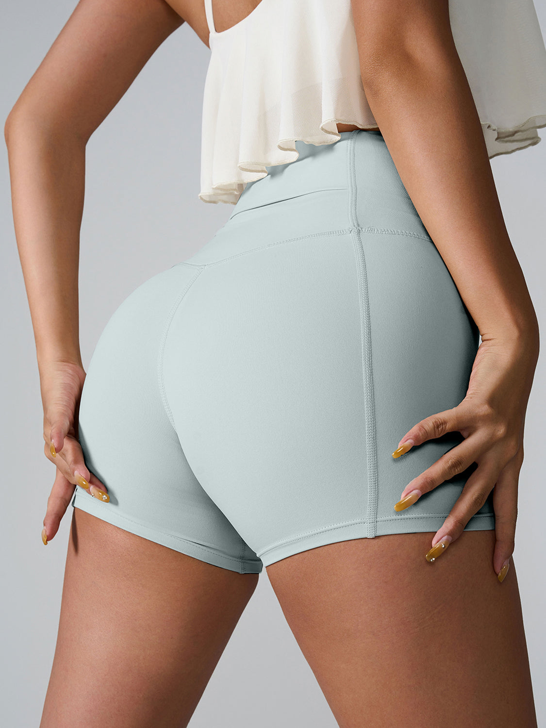 High Waist Active Shorts free shipping -Oh Em Gee Boutique