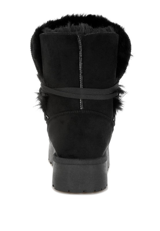 Noaya Chunky Faux Fur Snow Boots free shipping -Oh Em Gee Boutique