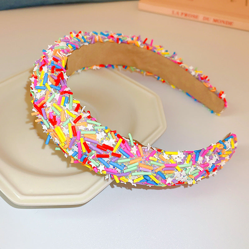 Acrylic Contrast Wide Headband free shipping -Oh Em Gee Boutique