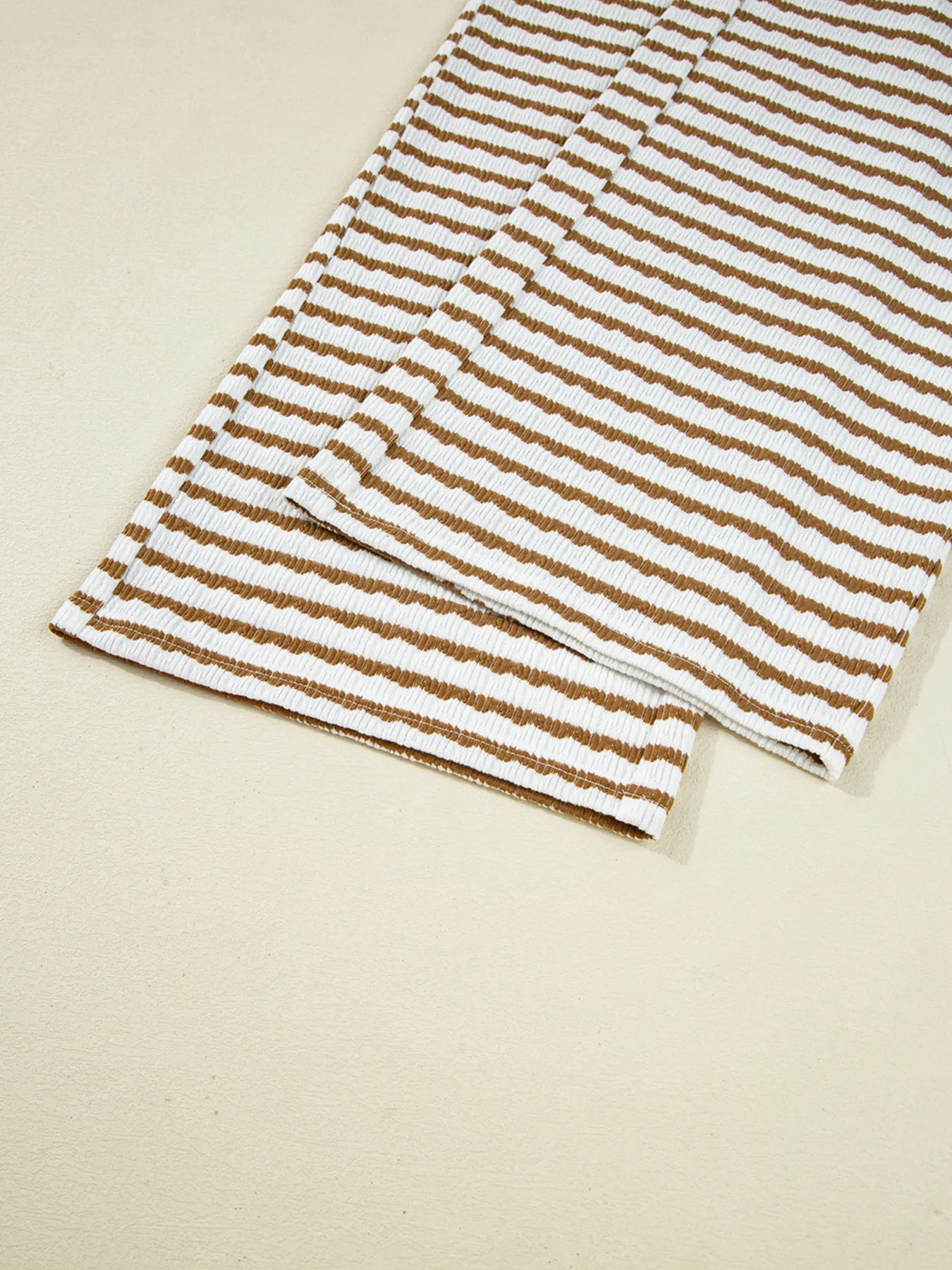 Stripe Collared Top and Drawstring Pant Set free shipping -Oh Em Gee Boutique