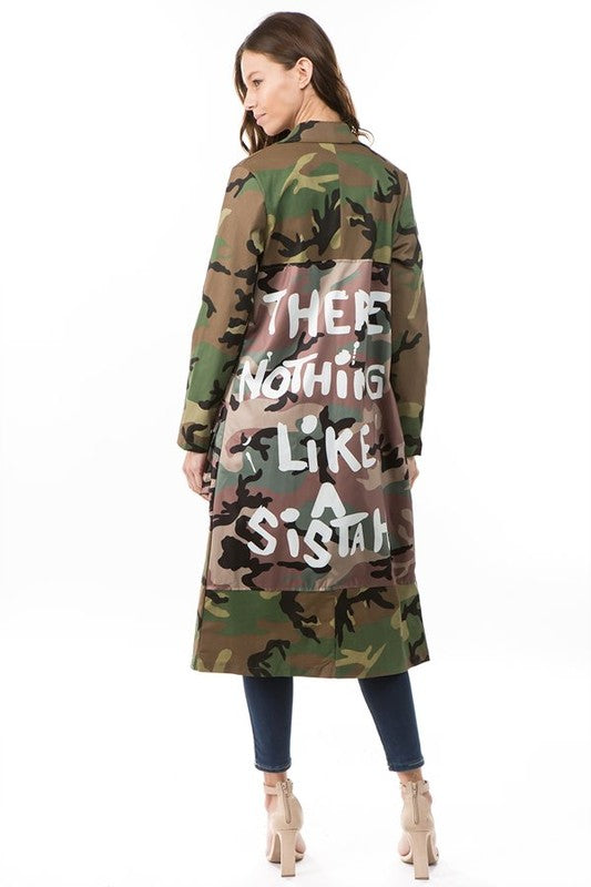 Graffiti Camouflage Jacket free shipping -Oh Em Gee Boutique