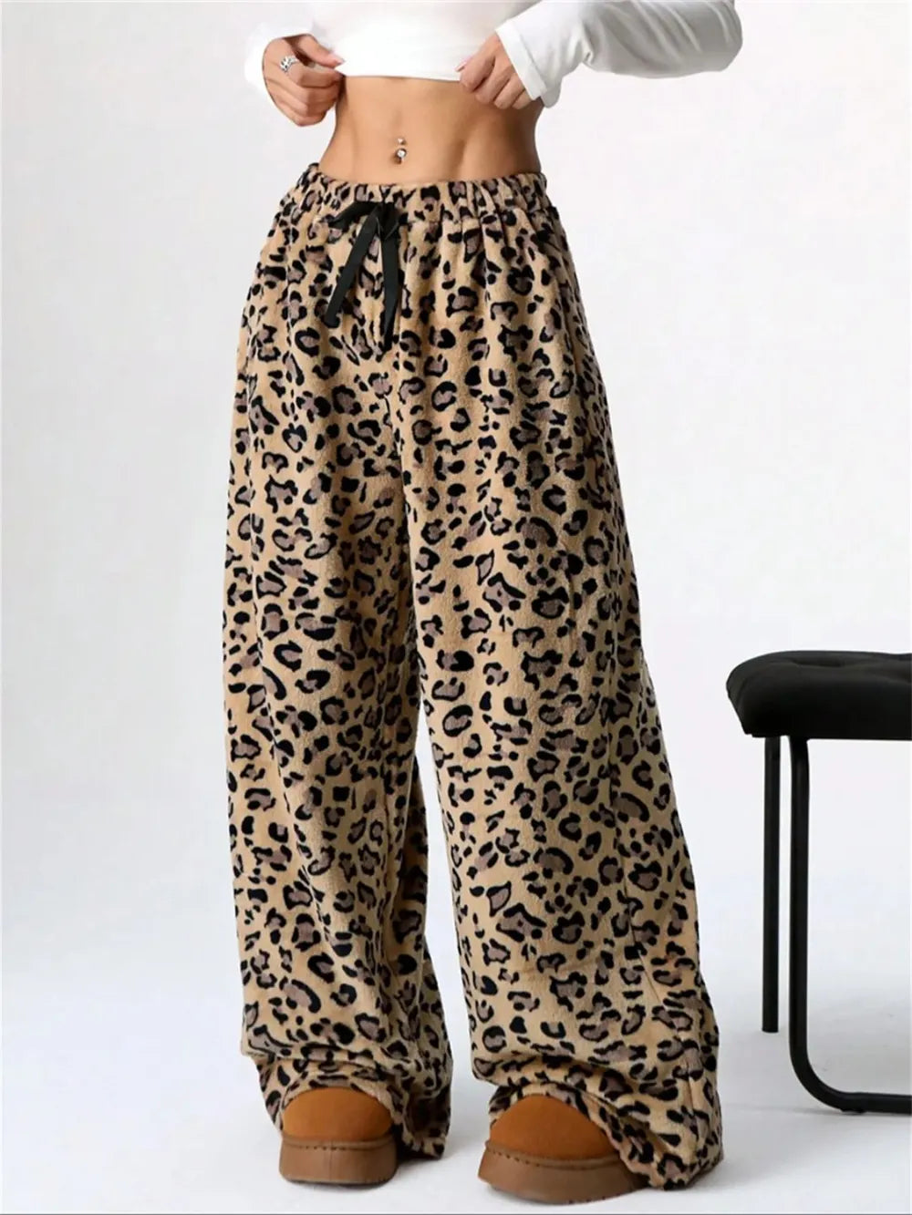 Wide Leg Plush Pants free shipping -Oh Em Gee Boutique