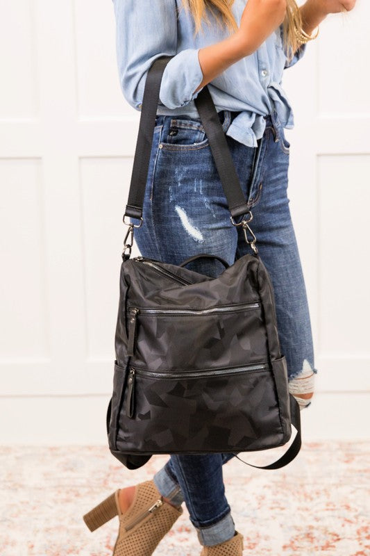 Rory Convertible Backpack Shoulder Handbag free shipping -Oh Em Gee Boutique