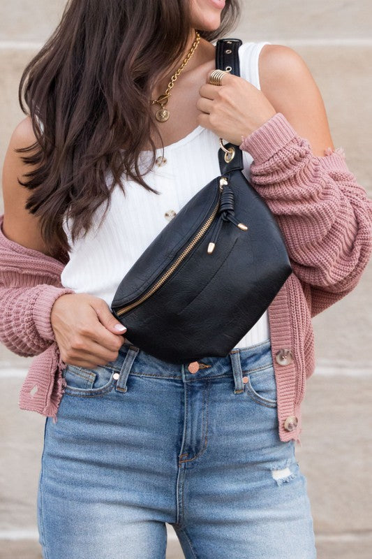 Luxe Convertible Sling Belt Bum Bag free shipping -Oh Em Gee Boutique