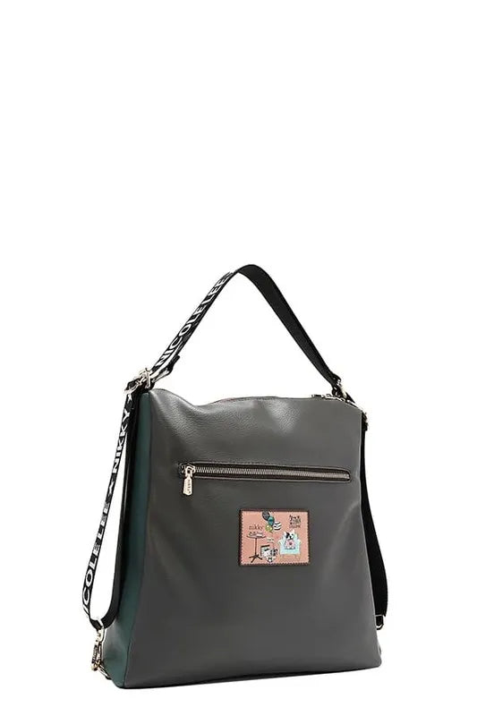 Nicole Lee USA Multi-function Adjustable Strap Eco-Leather Backpack free shipping -Oh Em Gee Boutique